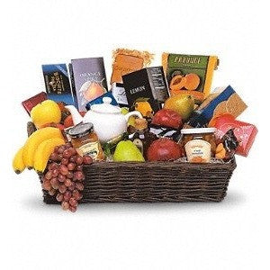 Fruits And Flowers Basket