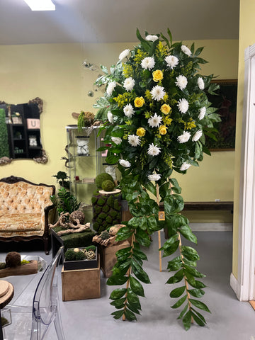 Orchids and Roses Standing Spray