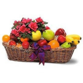 Plant And Fruit Basket - Flowers by Pouparina