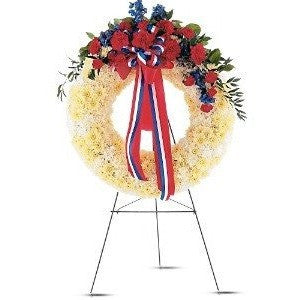 Patriotic Spirit Wreath - Flowers by Pouparina