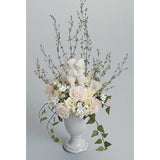 White Tender Flowers Sympathy Tribute - Flowers by Pouparina