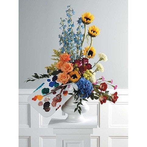 Painter's Palette Sympathy Basket - Flowers by Pouparina