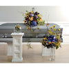 Blue and Yellow 3 Pieces Funeral Package - Flowers by Pouparina