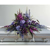 Purple and Lavander Sympathy Casket Spray - Flowers by Pouparina