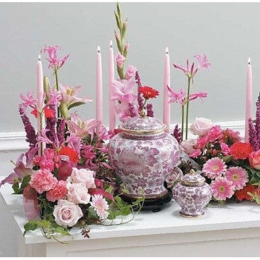 Sympathy Tribute Pink Flowers