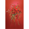 Red Gerberas and Gladiolus Sympathy Standing Spray - Flowers by Pouparina