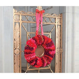 Red Flowers Wreath Monument Tribute - Flowers by Pouparina