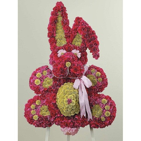 Rabbit Custom Motive Funeral Piece - Flowers by Pouparina