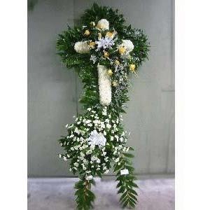 Mix Colors and Flowers Cross Standing Spray