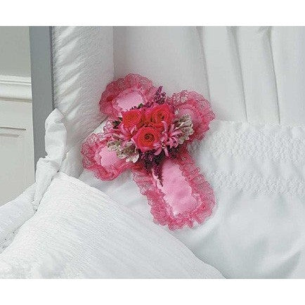 White Flowers Bouquet Casket Inlet